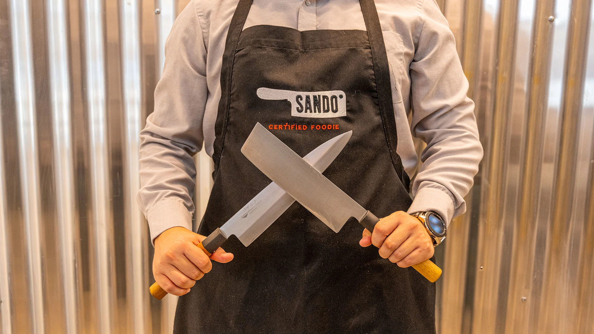 One of the chefs at Sando